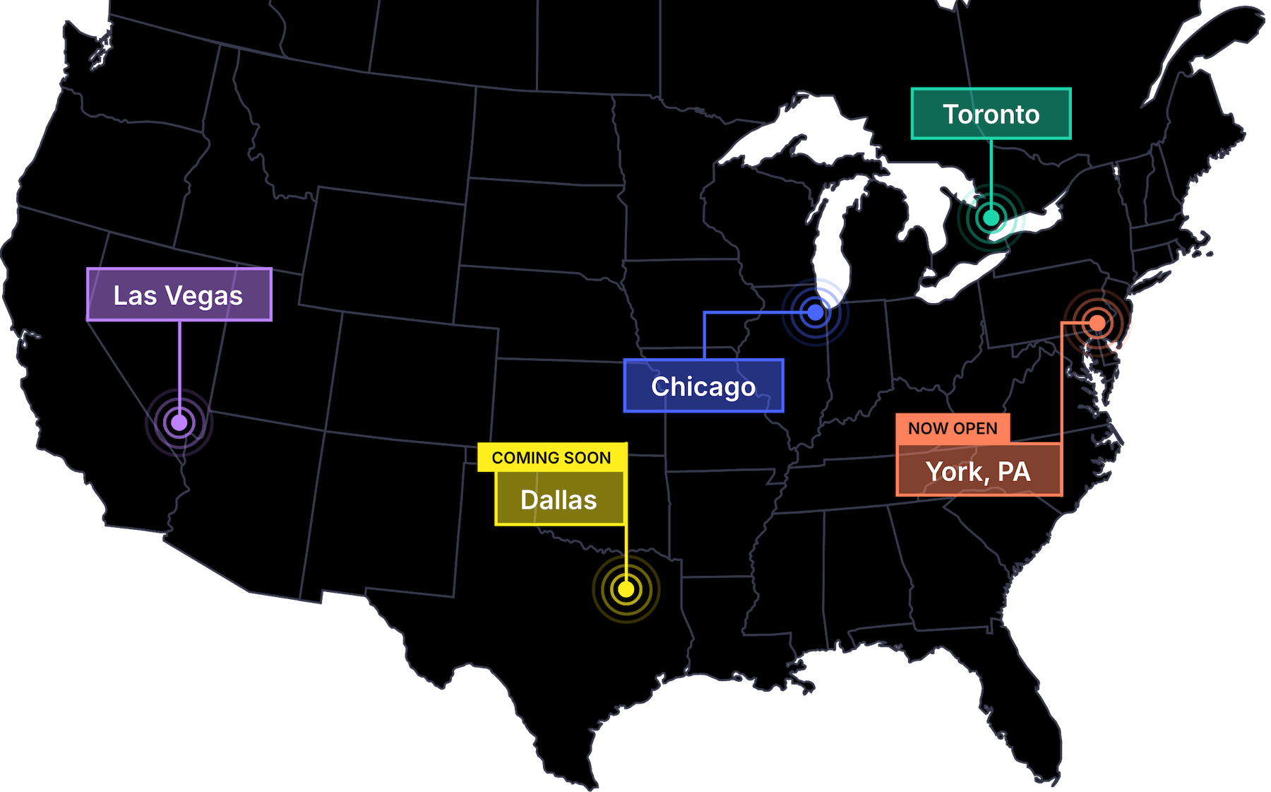 ShipMonk & Shipfusion North America Coverage Map